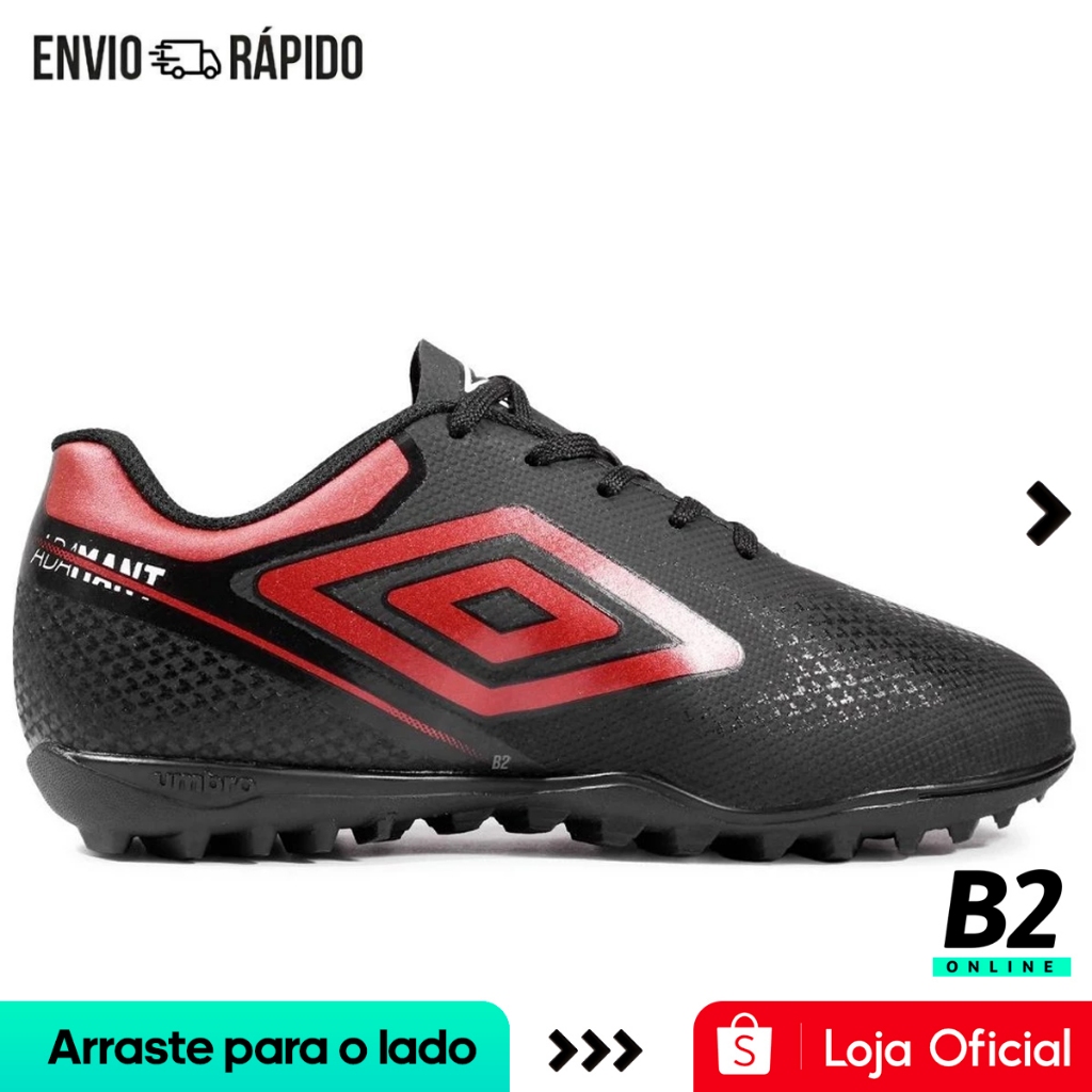 Chuteira Society Umbro Adamant Top Speed Jr Original Com Nota Fiscal e Garantia em Oferta na Shopee