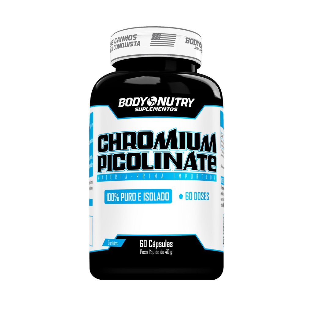 Chromium Picolinate, 60 cápsulas - Body Nutry (Controle de Apetite)