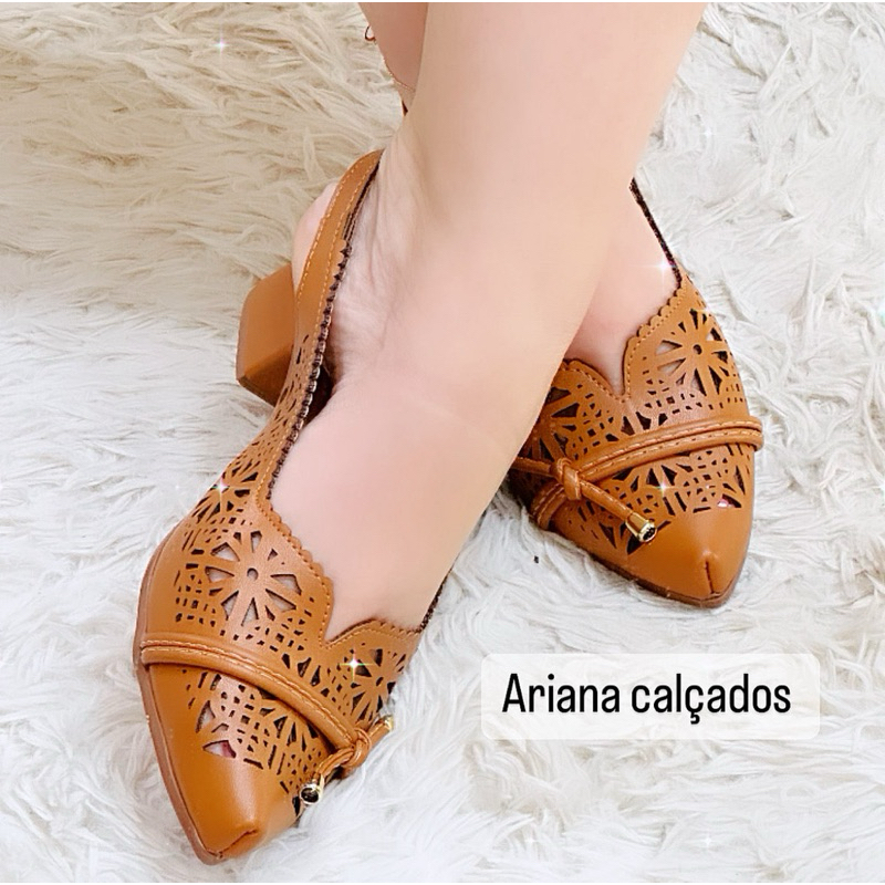 Mule Furadinha Fivela