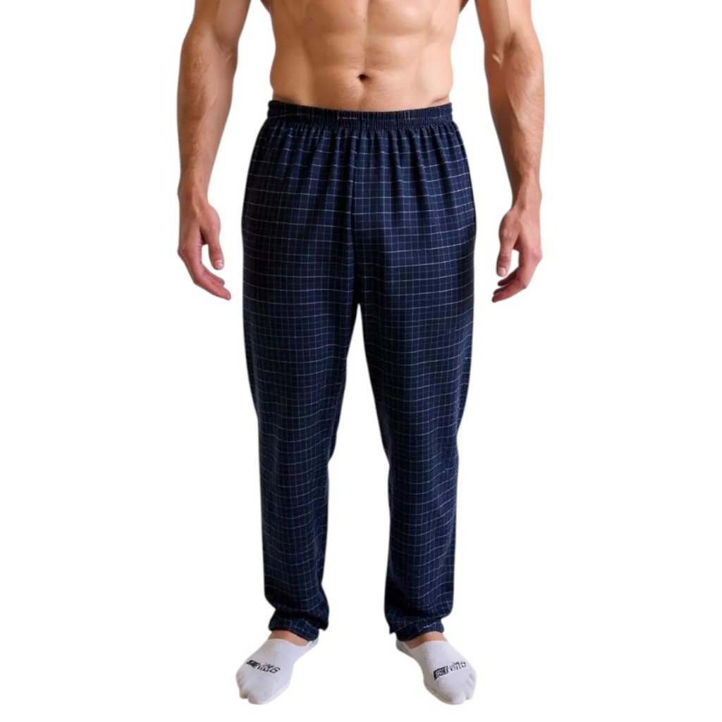 Calça Xadrez Reta Estilo Masculina Skatista Folgada 100%  Suede Algodão Premium Pijama Dormir em Oferta na Shopee