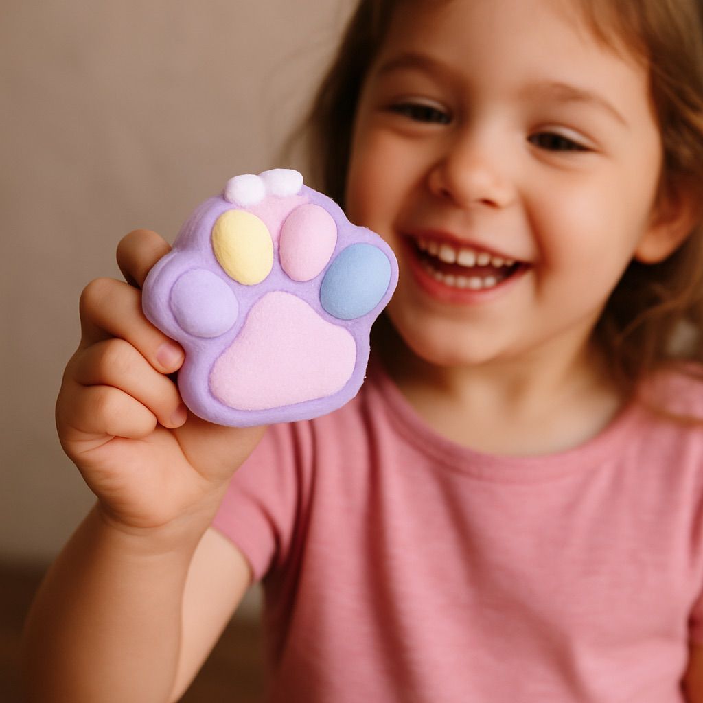 Taba Squishy Patinha Fofa – Brinquedo Sensorial Antiestresse Grande | Super Macio e Colorido em Oferta na Shopee