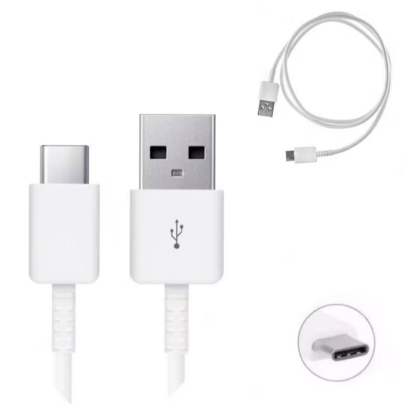 Cabo USB Tipo-C Compativel Samsumg Original Super Fast 1 Metro Branco Preto