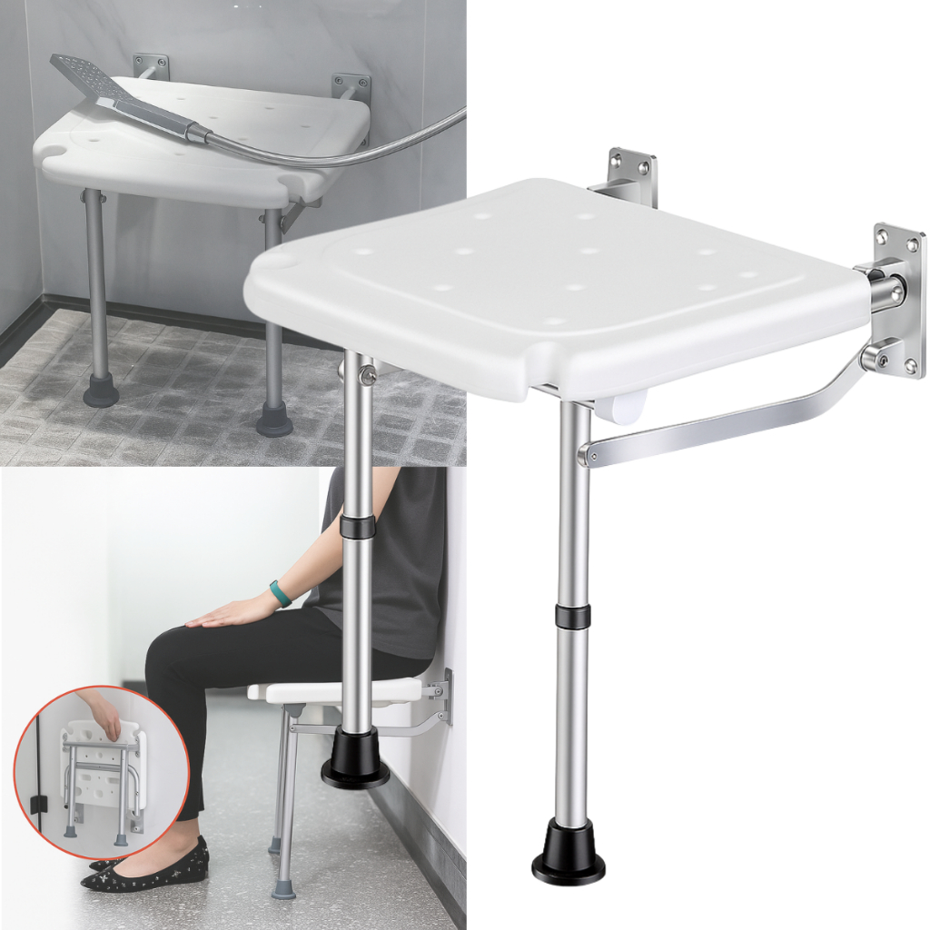 Banqueta Banho Sem Encosto Resistente Idoso Pós Operatório