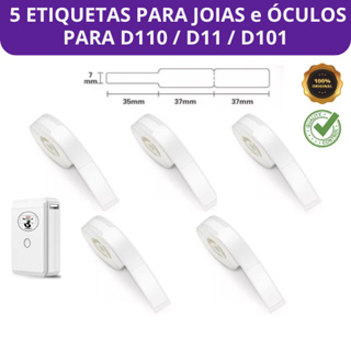 5 Rolos Etiqueta Niimbot Joia, óculos e cabos D110 D101 D11 em Oferta na Shopee