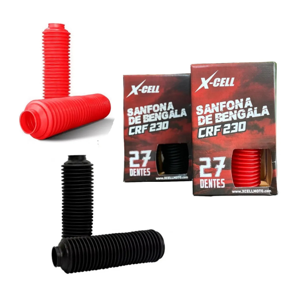 Sanfona Da Bengala Suspensão 27 Dentes Xcell - Xr 200 / Xr 250 Tornado / Xre 190 / Xre 300