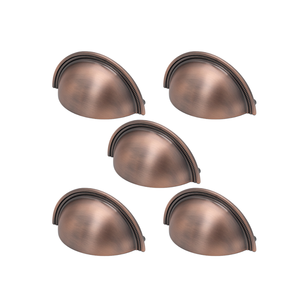 5 Puxadores Bolinha Meia Lua Moveis Closet Penteadeira 76mm Stimato