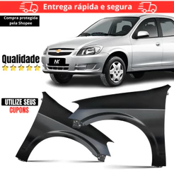 Par/Un Paralama Dianteiro Celta 2007 2008 2009 2010 á 2015 Prisma Mold. Original