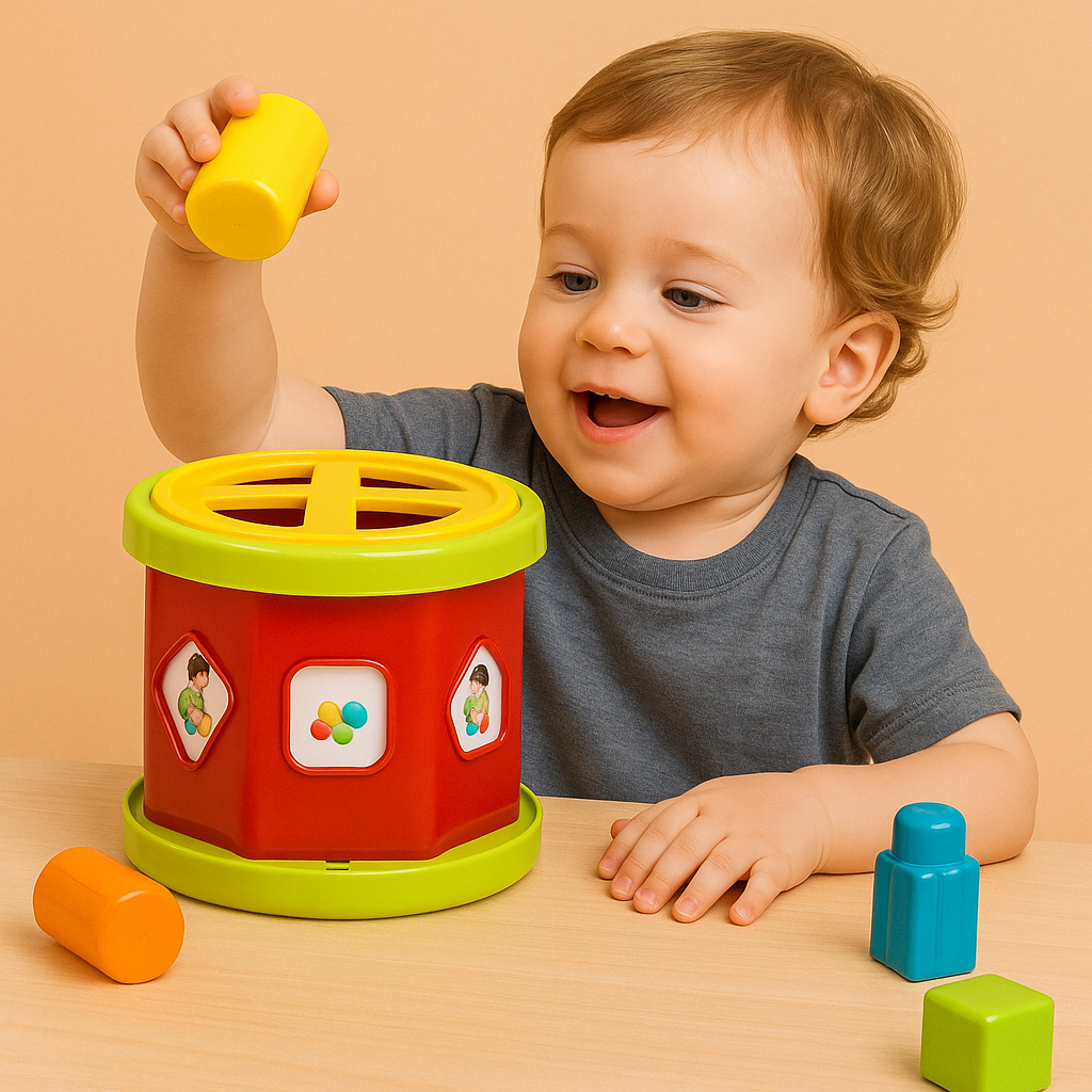 Brinquedo Educativo Roda Classificadora de Formas  – Dismat | Brinquedo Didático para Bebês +18M