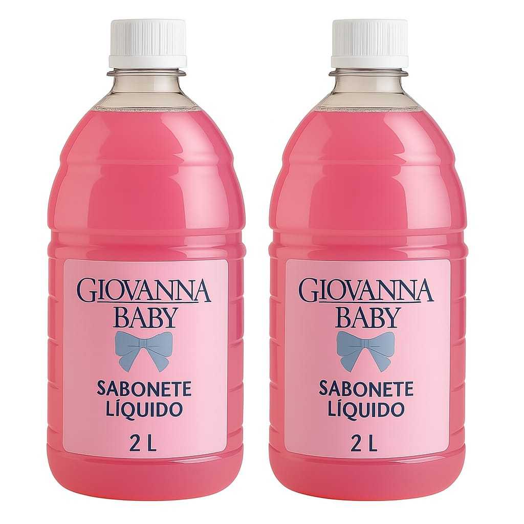 Kit 2 Sabonete Liquido 2 Litros Lava  Mãos Geovanna Baby em Oferta na Shopee