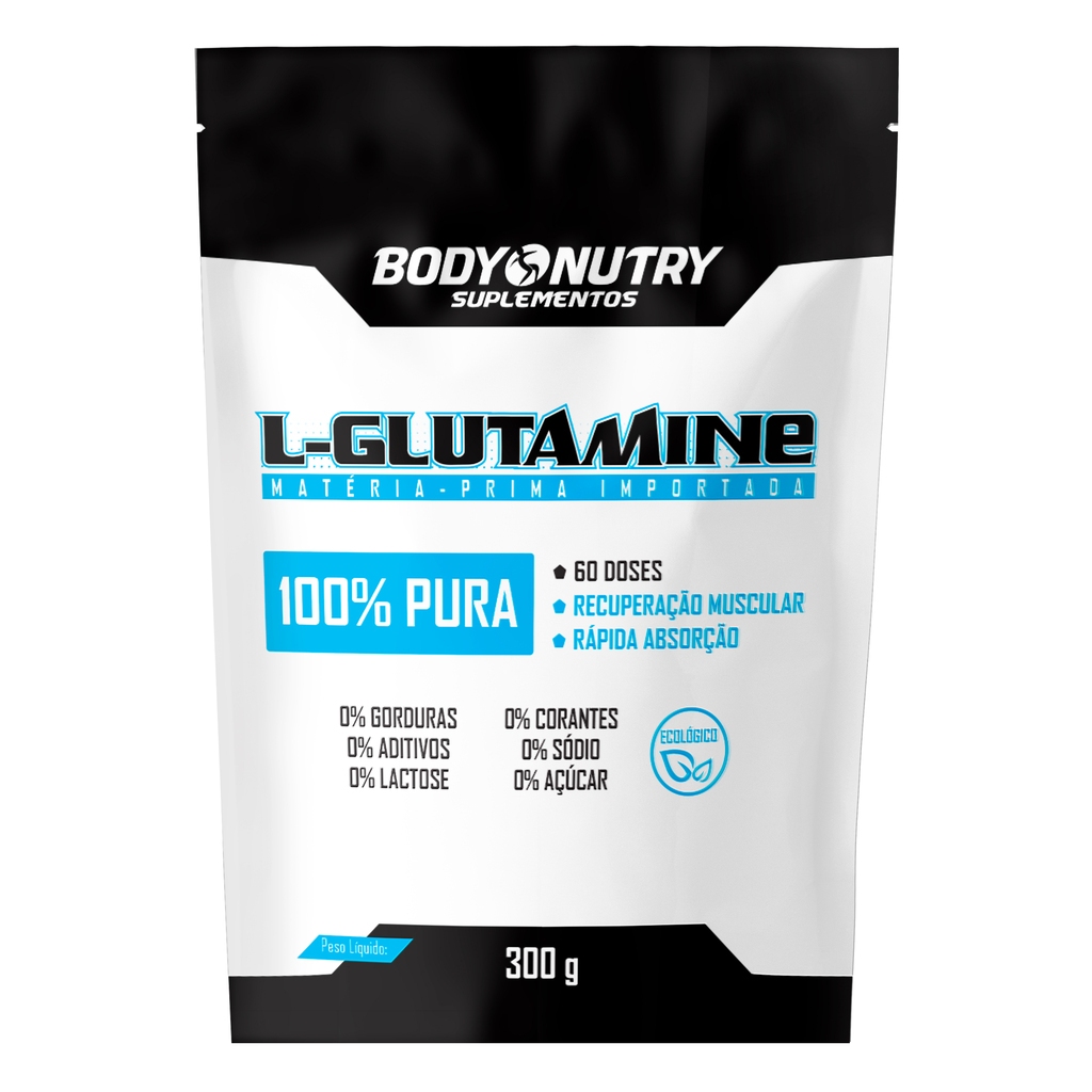 Glutamina/L-Glutamine, 300g - Body Nutry (100% Pura)