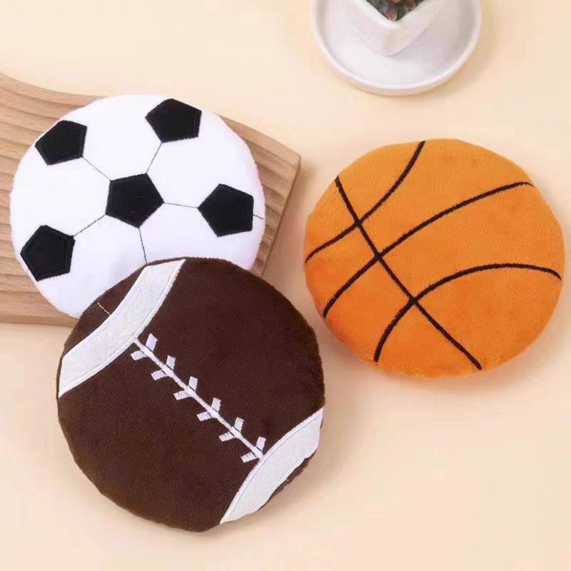 Brinquedo Para Pet Cão Disco Peluciado Esportes