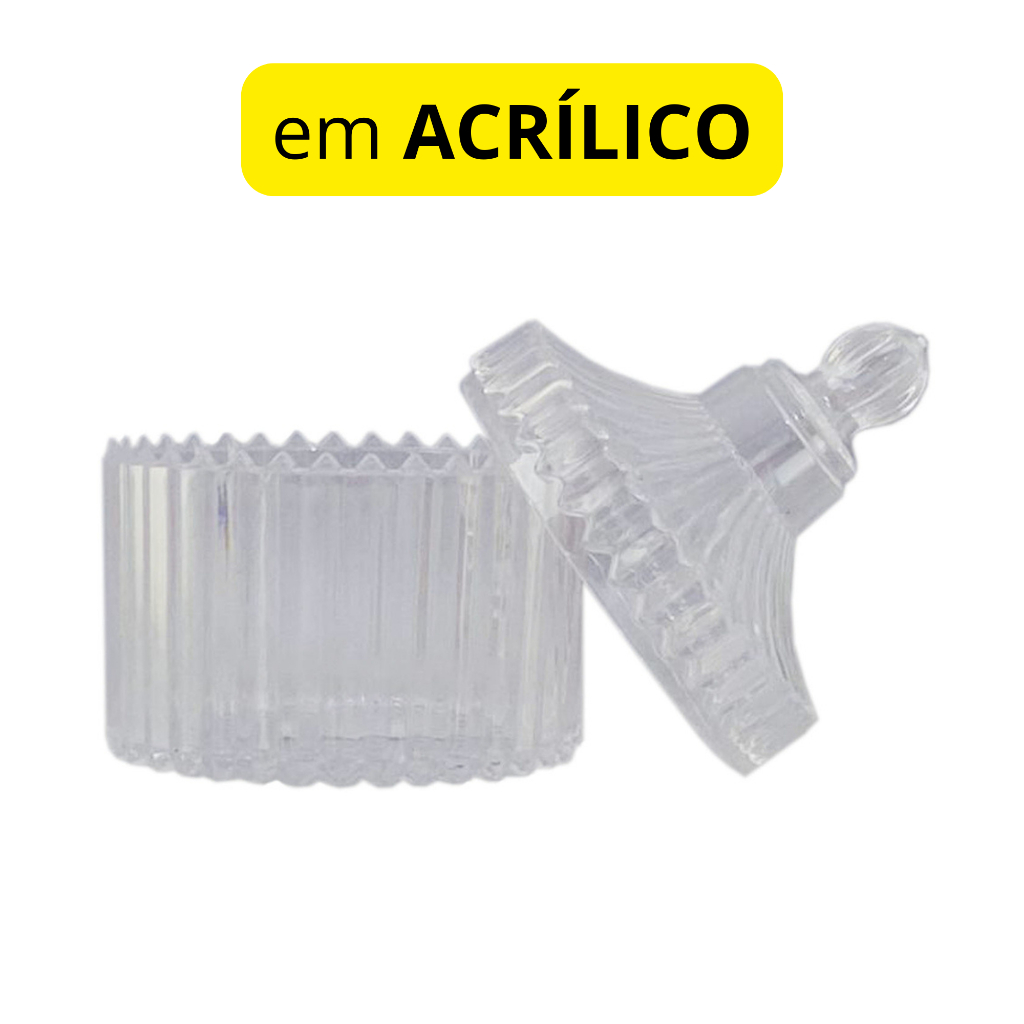 MINI BOMBONIERE EM ACRÍLICO PARA PERSONALIZAR LEMBRANCINHAS 5x5 cm ou 6x7 cm em Oferta na Shopee