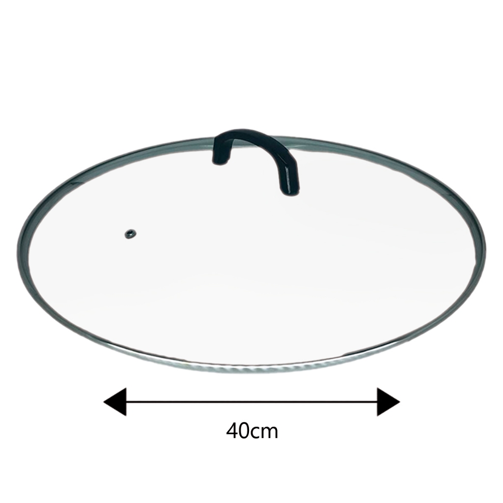Tampa de Vidro Reforçada de 40cm para Panela e Frigideira com Alça em Plástico ou Madeira em Oferta na Shopee