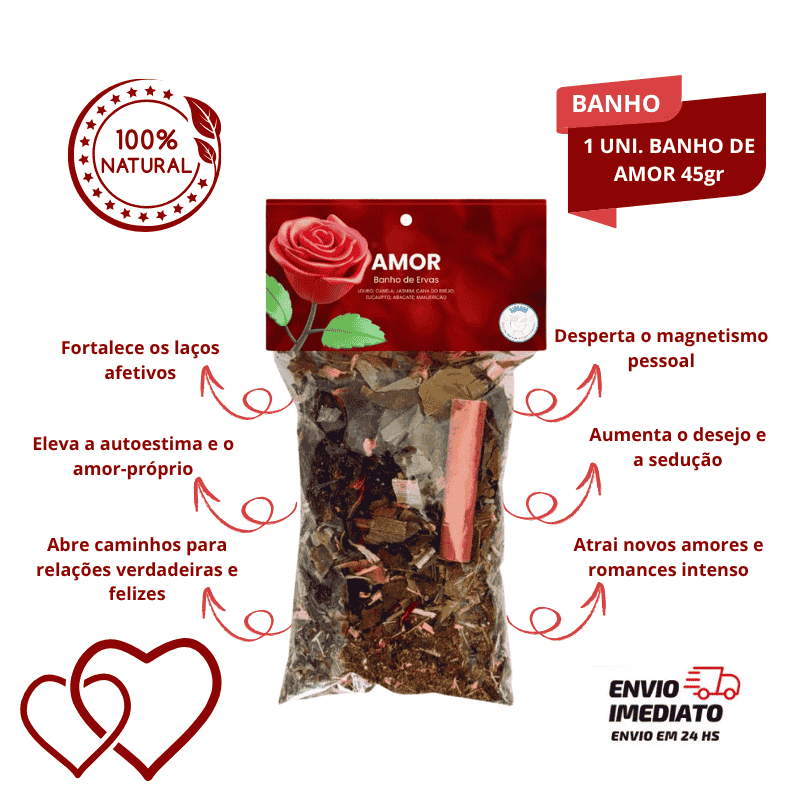 Banho do Amor 45g Atraia e Fortaleça Suas Conexões Amorosas Encantar. em Oferta na Shopee