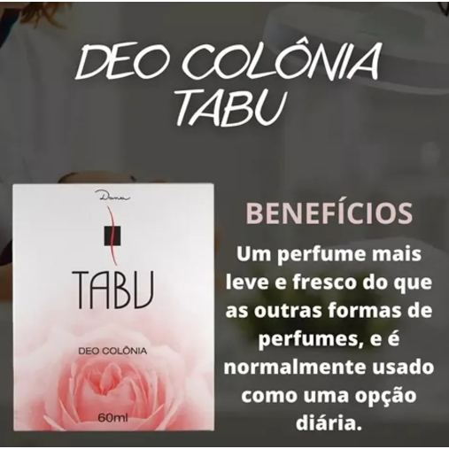 Kit C/2 Deo Colônia Tradicional 60Ml Tabu - Dana Cosmeticos