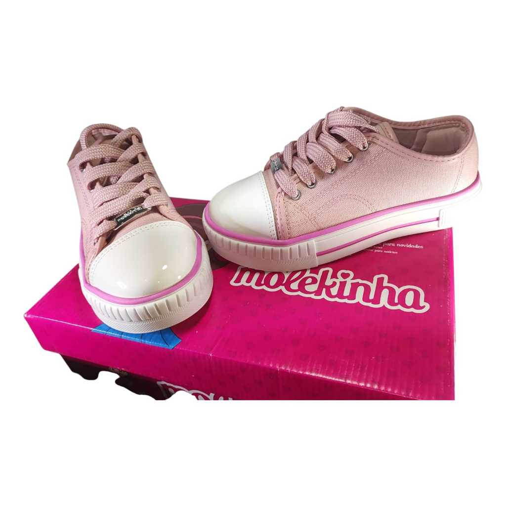 Molequinha feminino teniss barato menina casual conforto rosa oferta envio em 24h