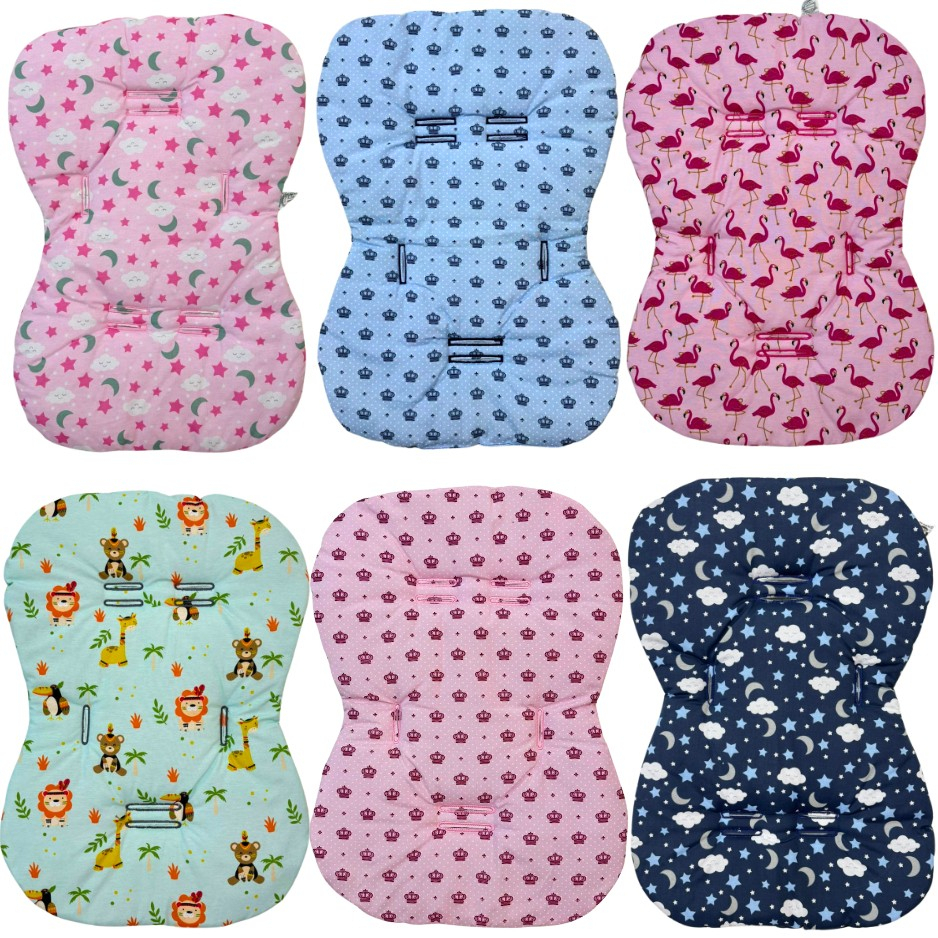 Capa Colchonete Para Carrinho De Bebê Tamanho Universal Algodão