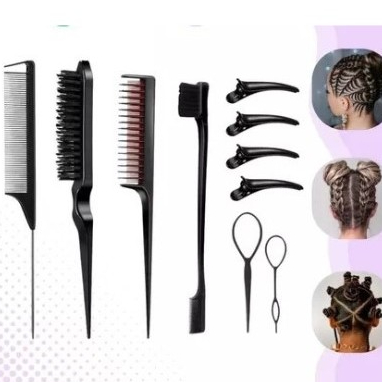 Kit Baby Hair Profissional Com Pente Separador E Escovinha