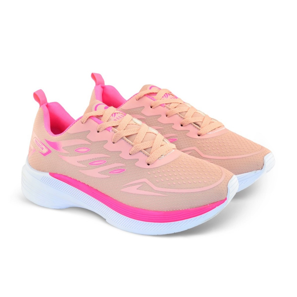Tênis Feminino Corrida Dia a Dia Tecido Respirável