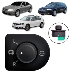INTERRUPTOR RETROVISOR ELETRICO VW GOLF 1999/2014