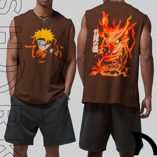 Camiseta Regata Machao Oversized Masculina Naruto Raposa Personagem Anime Manga Algodao em Oferta na Shopee