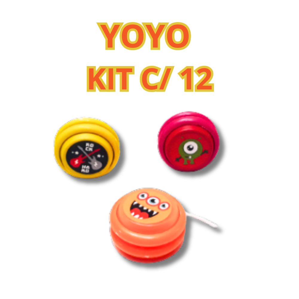 Kit Ioiô - Yoyo Infantil Colorido de Plástico  – Lembrancinha Festa Infantil em Oferta na Shopee