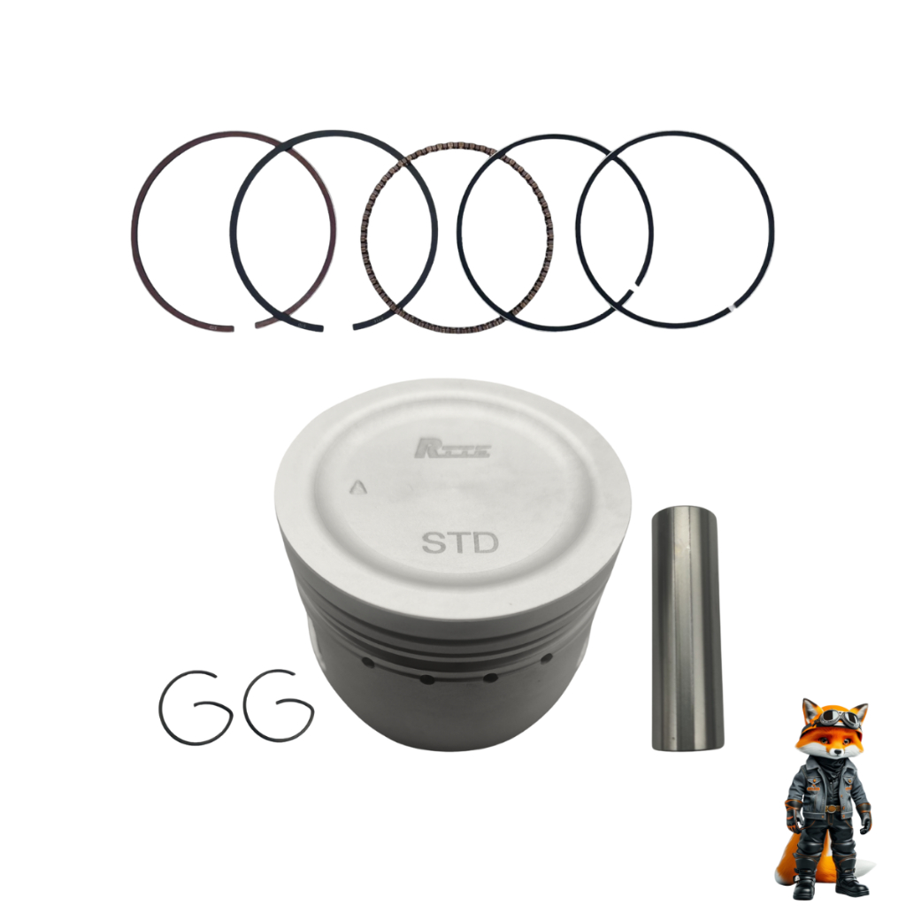 KIT MOTOR CILINDRO PISTAO E ANEIS YAMAHA NEO 115 05-12 — imagem 2 de 2