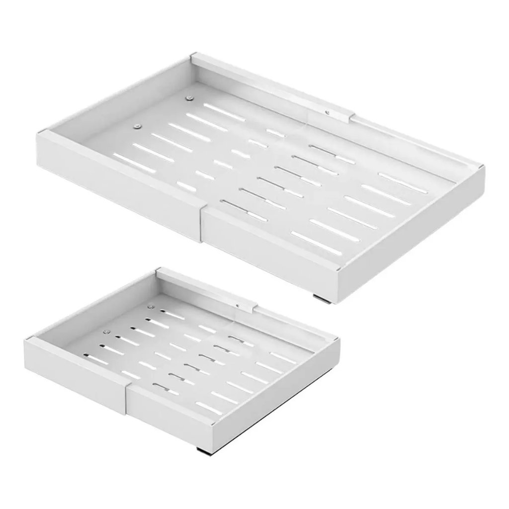 Gaveta Rack Expansível Deslizante Ajustável Organizador Armário Sem Furos com Adesivo
