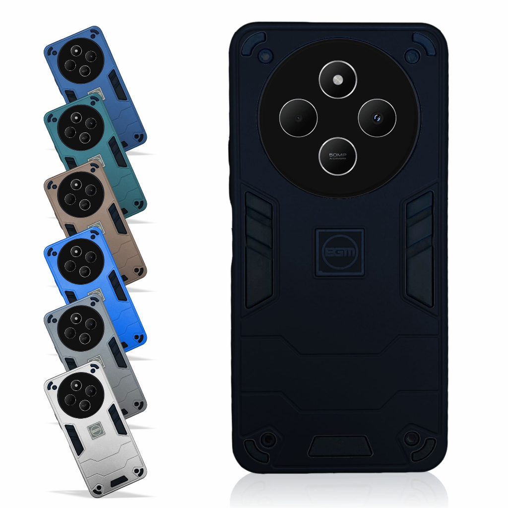 Capa Capinha Anti Queda Armadura + Película Para Xiaomi Redmi 14C e Poco C75 em Oferta na Shopee