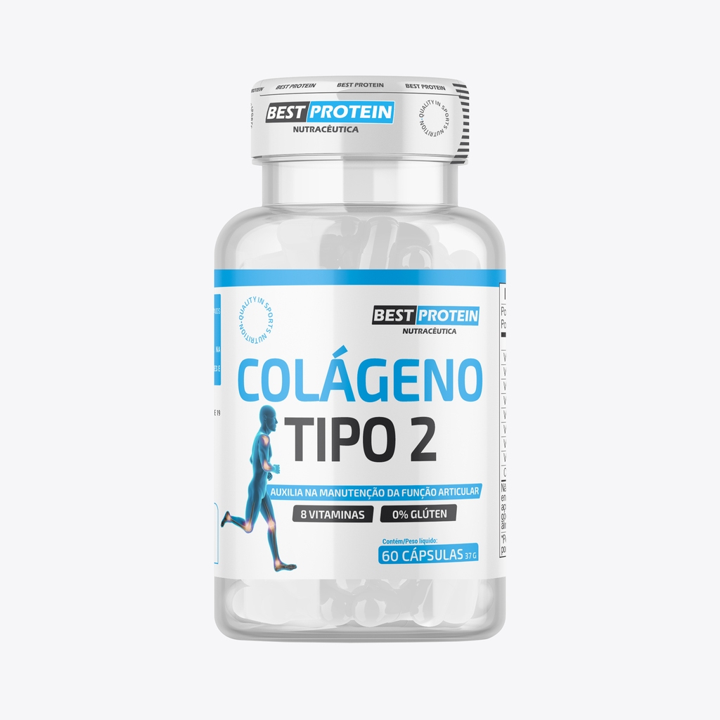 Colágeno Tipo 2, 60 Cápsulas - Best Protein (Produto Oficial) em Oferta na Shopee