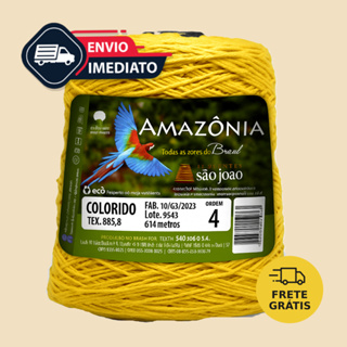 Barbante fio 4 Para Crochê São João 600 metros Escolha Cor em Oferta na Shopee
