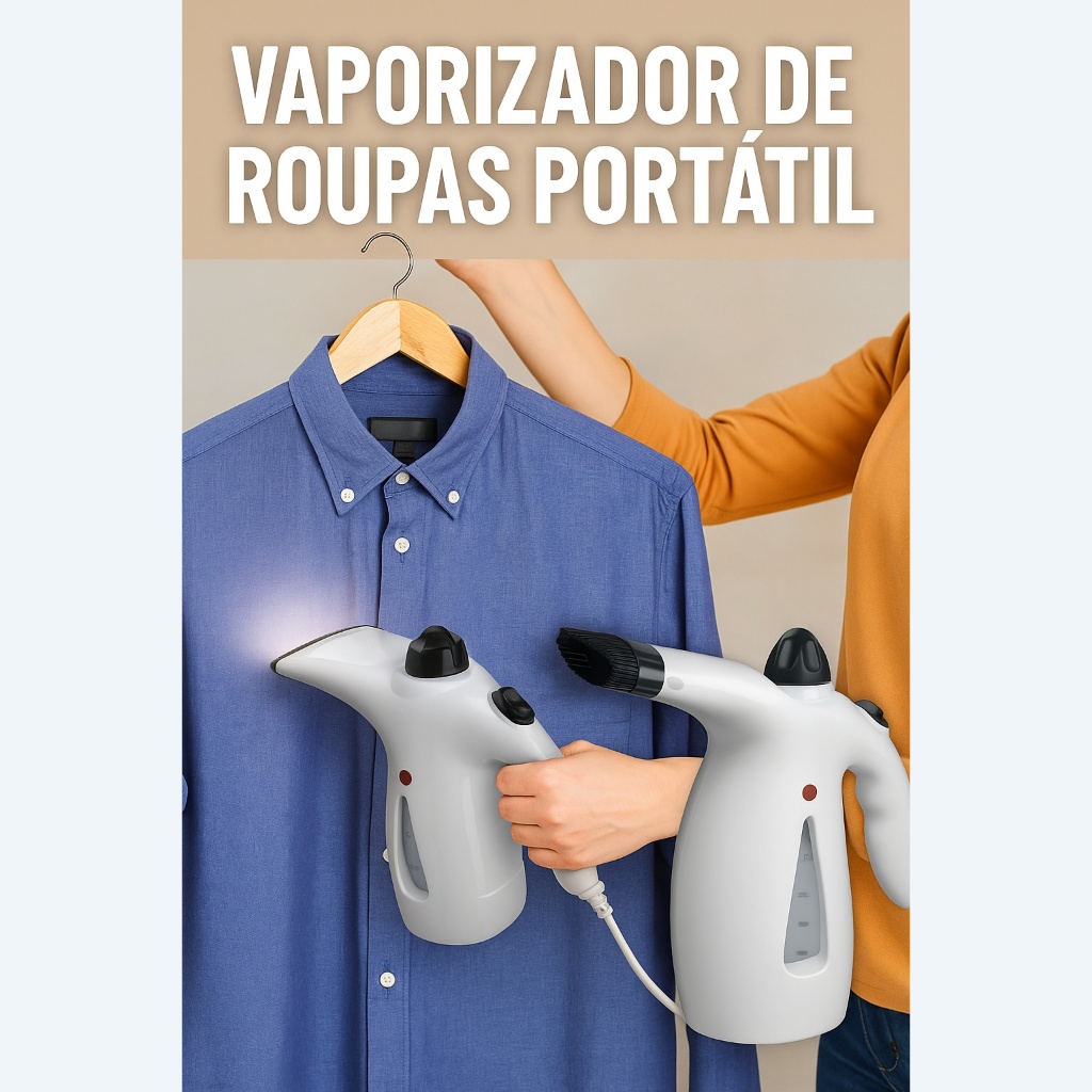 Passadeira a Vapor De Roupas Steamer Vaporizador Compacto  110V 300ml Elimina Odores de Roupa Ácaros em Oferta na Shopee