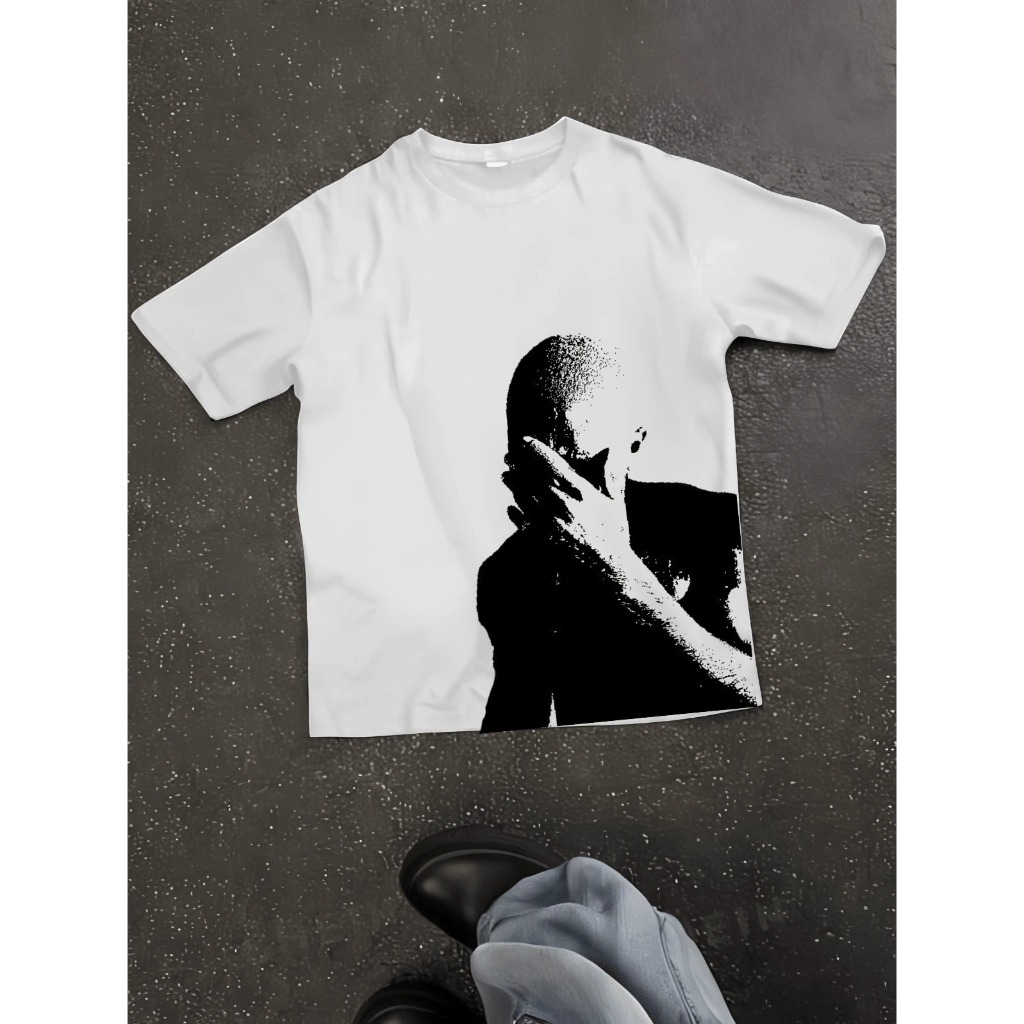 Camisa camiseta t-shirt básica "Frank Ocean Preto e Branco"
