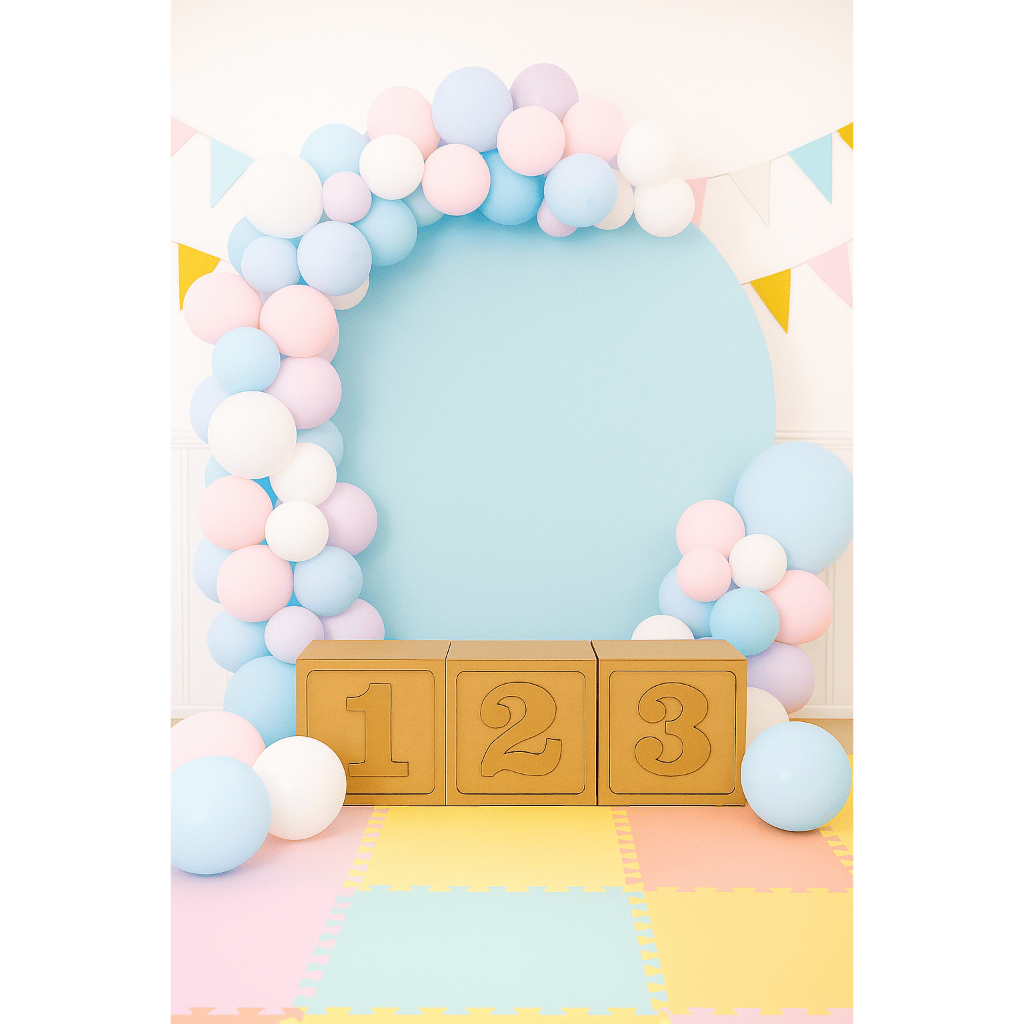 Cubos Decorativos 123 em MDF – 20x20cm