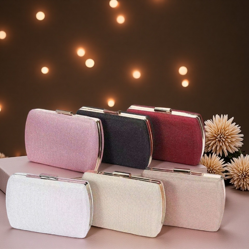 Bolsa feminina de festa clutches com brilhosa carteirinha com corrente para casamento