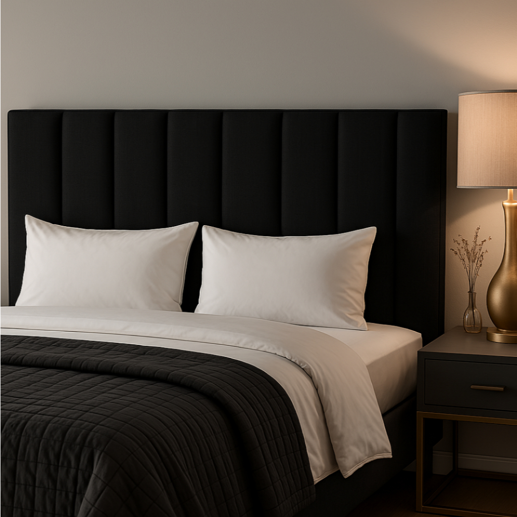 Kit 8 Peças De Cabeceira Estofada Módulos Para Cama de Casal Queen 45x20cm Ripas Decoração Quarto