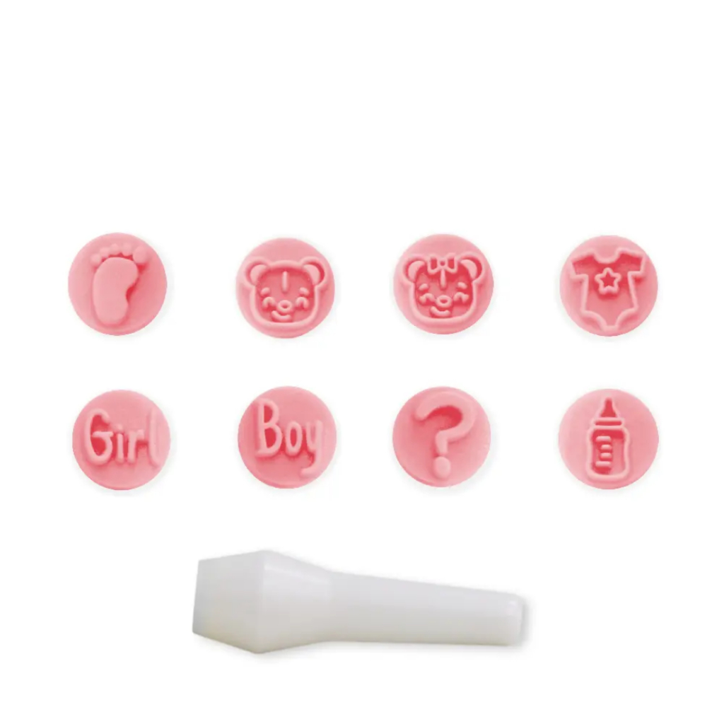 Kit Carimbo BABY CHÁ DE BEBÊ Para Brigadeiro Marcador Blue Star Desenho Para Docinho Massa Chocolate Doce E Confeitaria - Home & Living