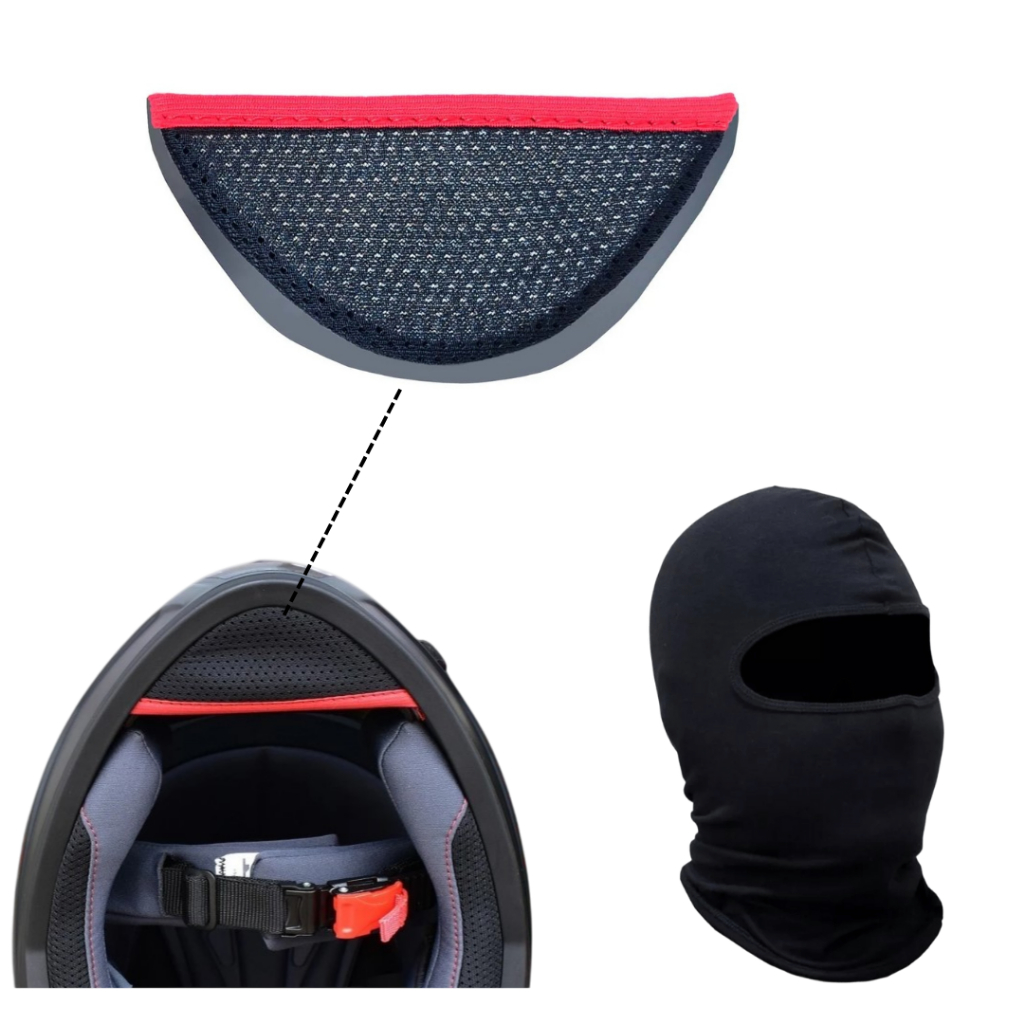 BAVETE QUEIXEIRA CAPACETE ASX CITY ORIGINAL STORM ARROW MODELOS + BALACLAVA TRIOA TOCA PROTEÇÃO FRIO