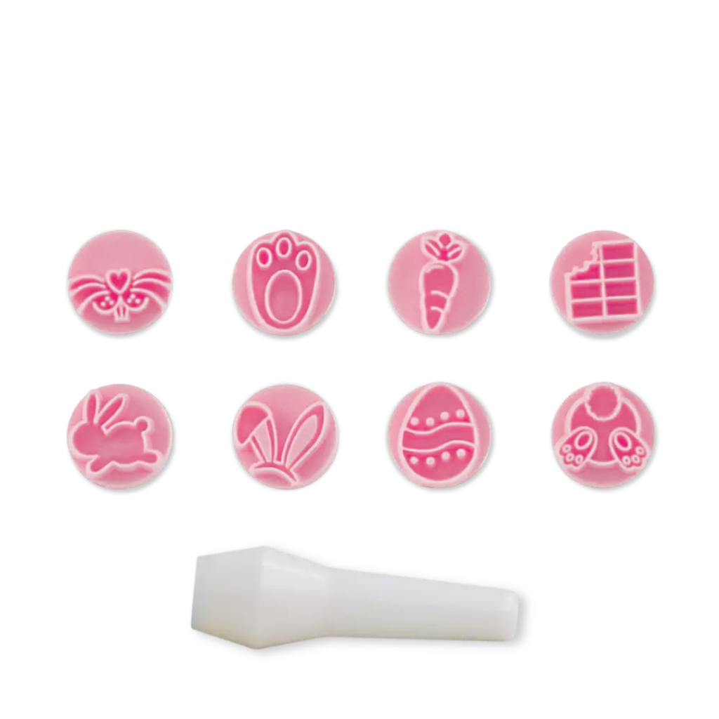 kit carimbo marcador de doces páscoa 2025 confeitaria bluestar - Home & Living