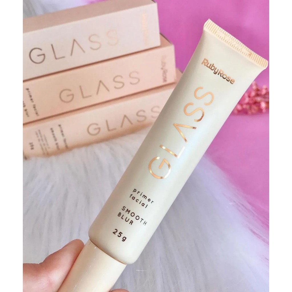Primer Facial Glass Smooth Blur - Primer Facial 25g LINHA GLASS - RUBY ROSE