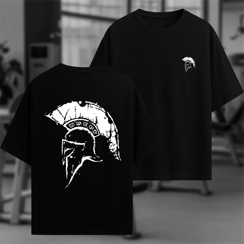 Camiseta Oversized Malha Premium 100% Algodão Guerreiro Espartano Gym Envio Rápido Promoção em Oferta na Shopee