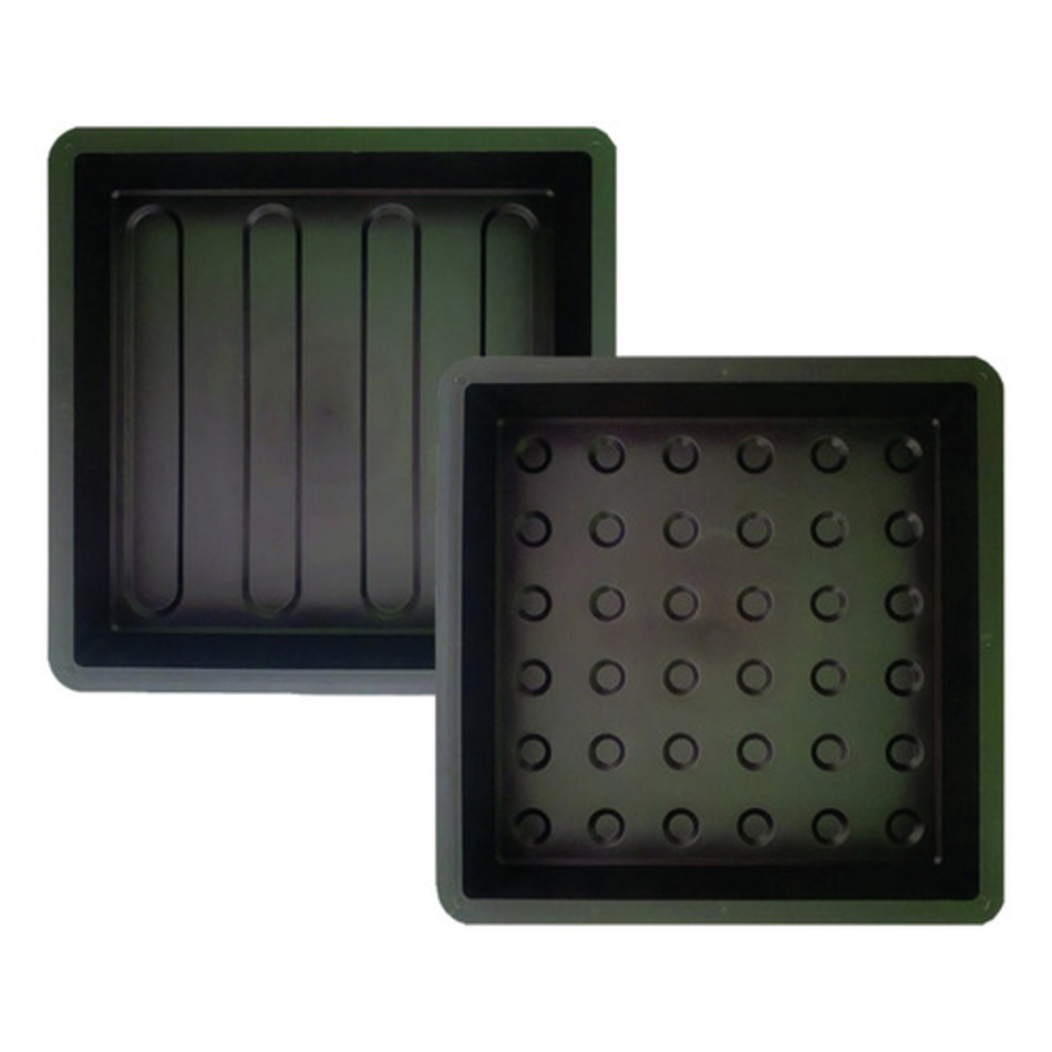 Kit 10un Alerta Bolinha + 10un Direcional Seta 25x25x2,5 Forma p Bloquete Guia Calçada Piso Tátil Sinalização Deficiente