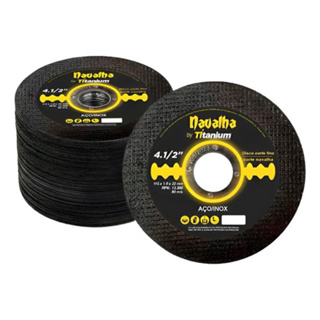 Kit 25 Discos Corte Fino Navalha 4.1/2 X 1,0 X 7/8 Titanium em Oferta na Shopee
