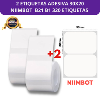 2 Rolos Etiqueta 30x20 para Niimbot B1 / B21 / B3s / B203 em Oferta na Shopee