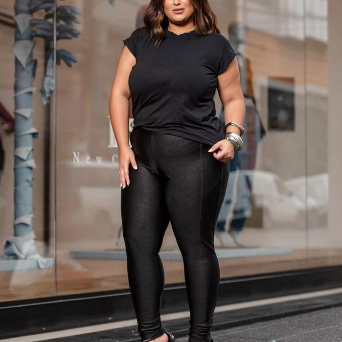 Calça legging Cirre Cintura Alta Plus Size K2b Original Tinele