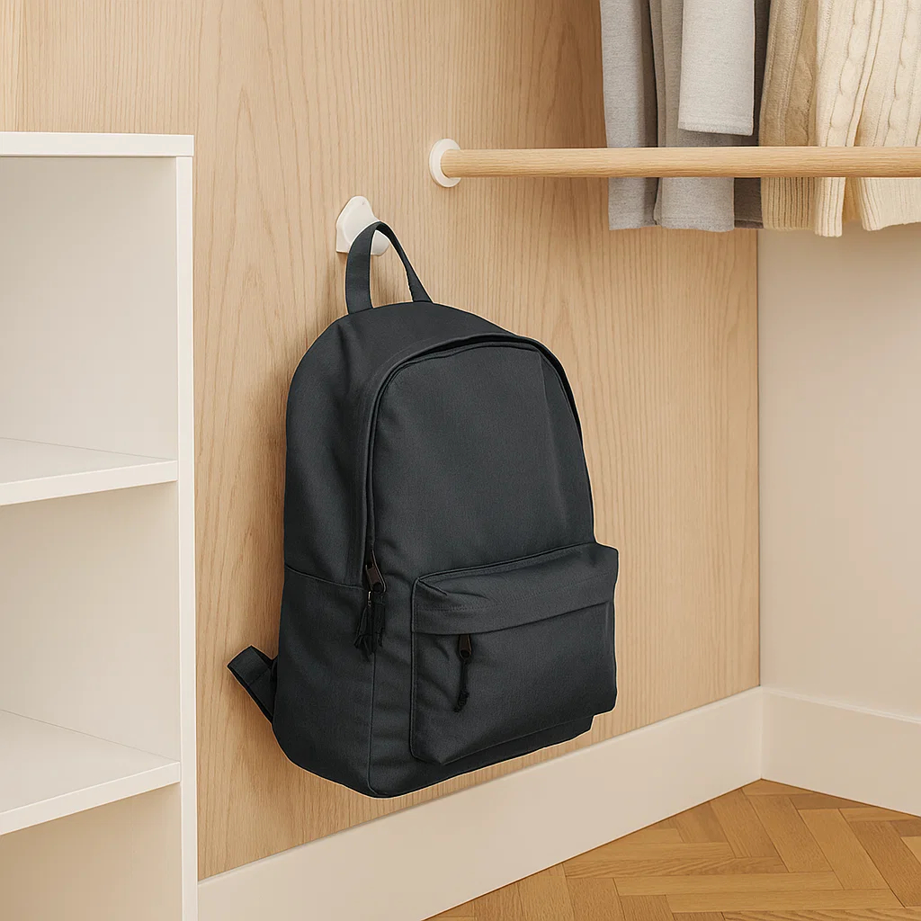 Suporte Cabide para Bolsa Mochila e Casaco no Armário