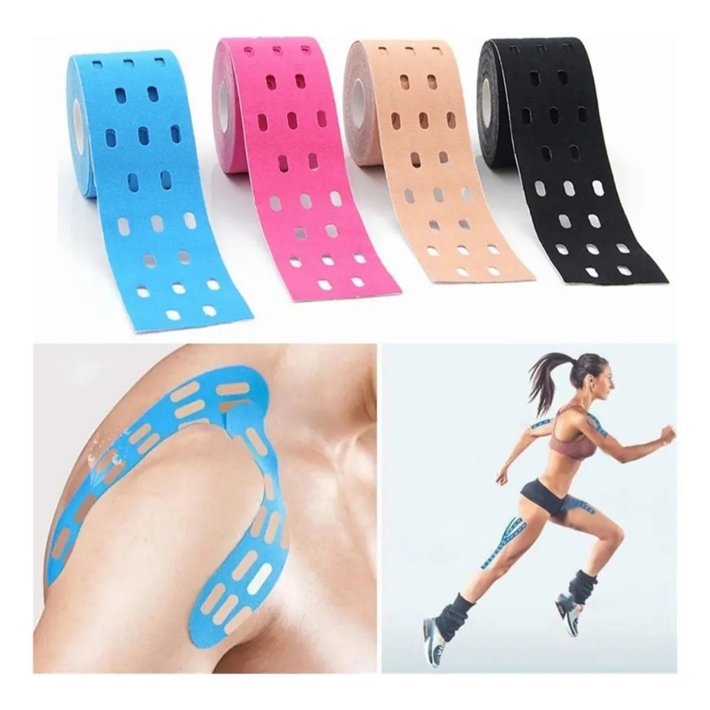 Fita Kinesio Tape Bandagem Elástica Adesiva 5cm X 5m Alivia a Dor Tape Fisioterapia