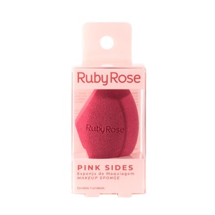 Esponja De Maquiagem Chanfrada Pink Sides Hba7006 - RUBY ROSE - PINK SHIDES