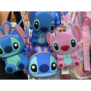 Bolsinha Infantil Stitch e Angel Silicone Alça Regulável Porta Moedas em Oferta na Shopee