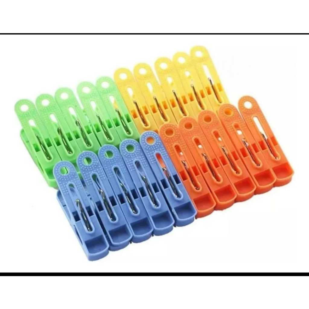 Pregadores de Plástico COLORS 24 unidades